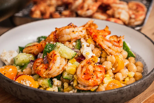 Creamy Shrimp and Chickpea Salad