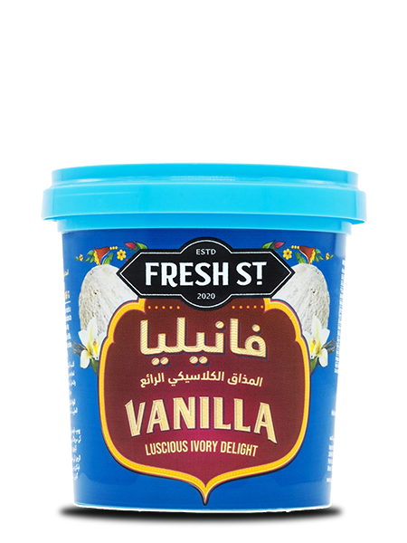 Vanilla ice cream cup