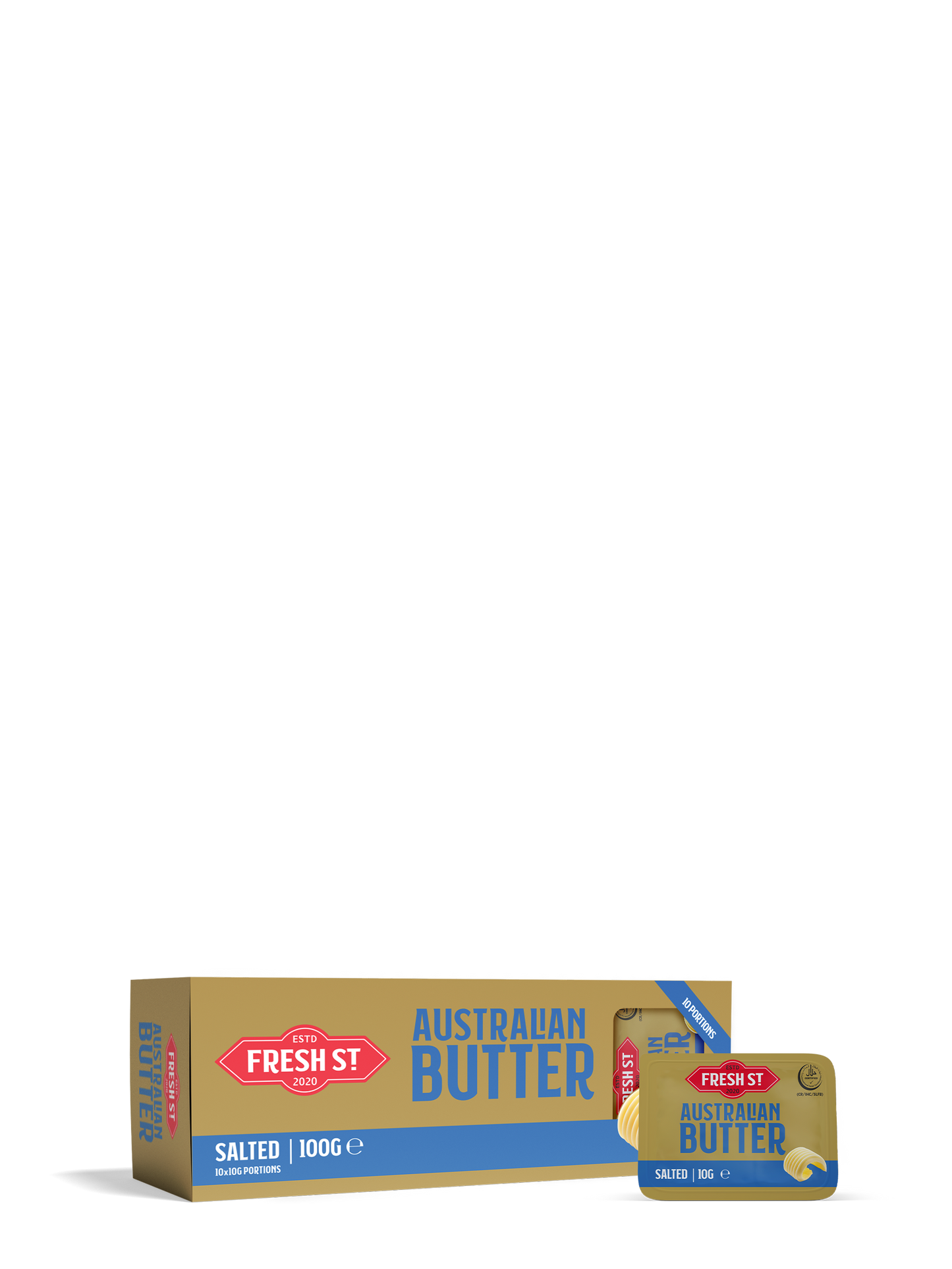 Australian Salted Butter 10x10gm Portions