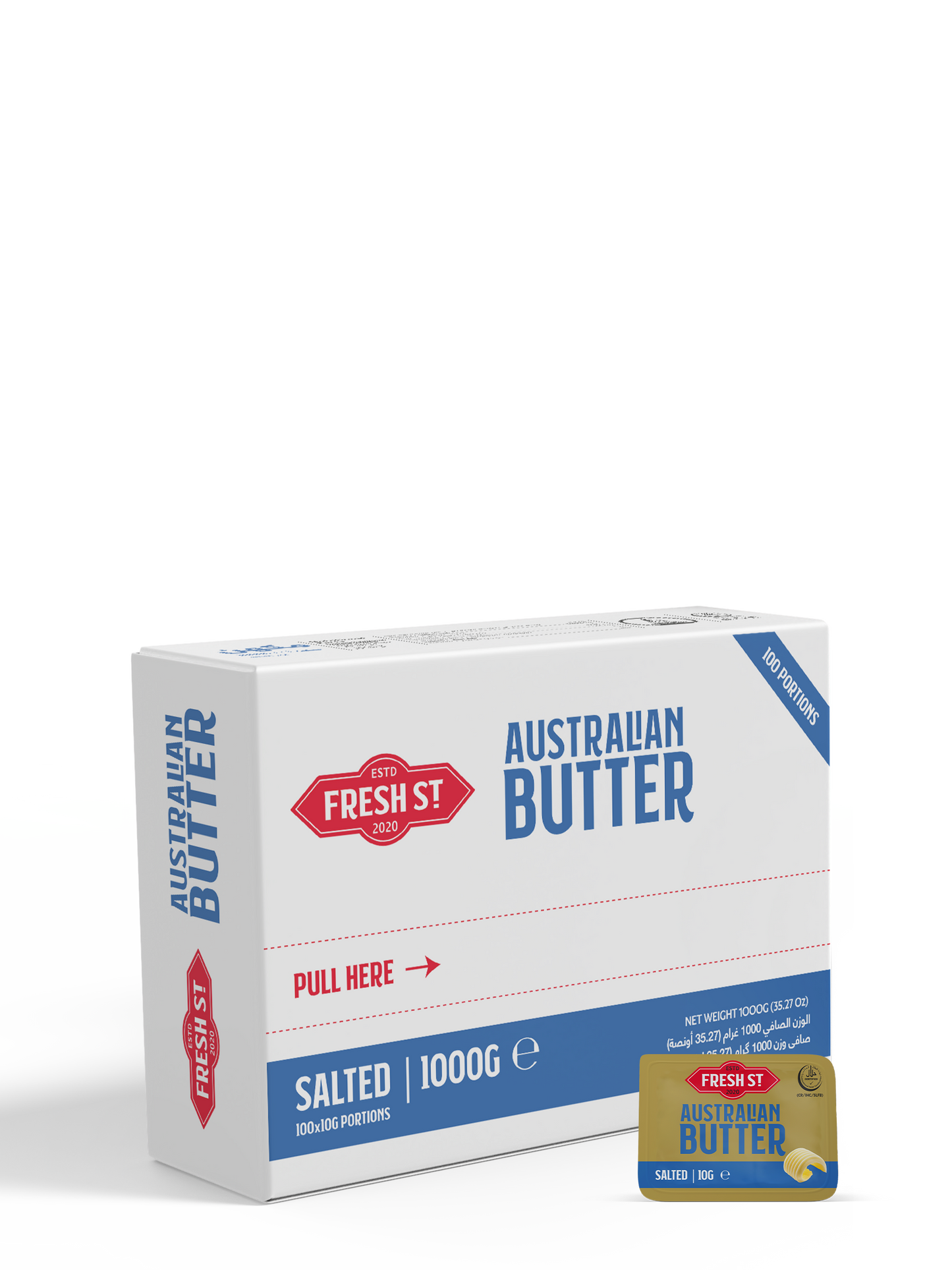 Australian Salted Butter 100x10gm Portions