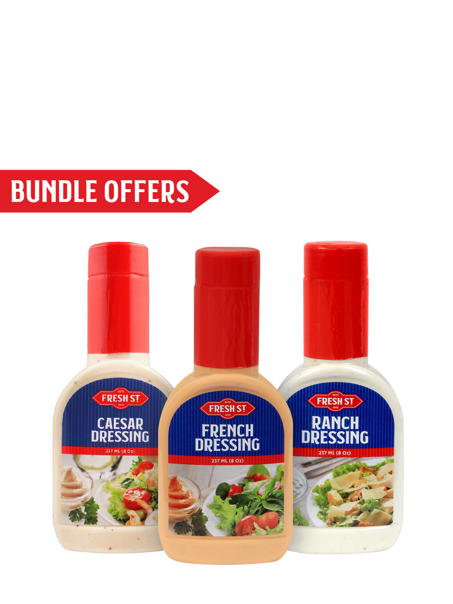 Caesar Dressing 237ml / French Dressing 237ml / Ranch Dressing 237ml