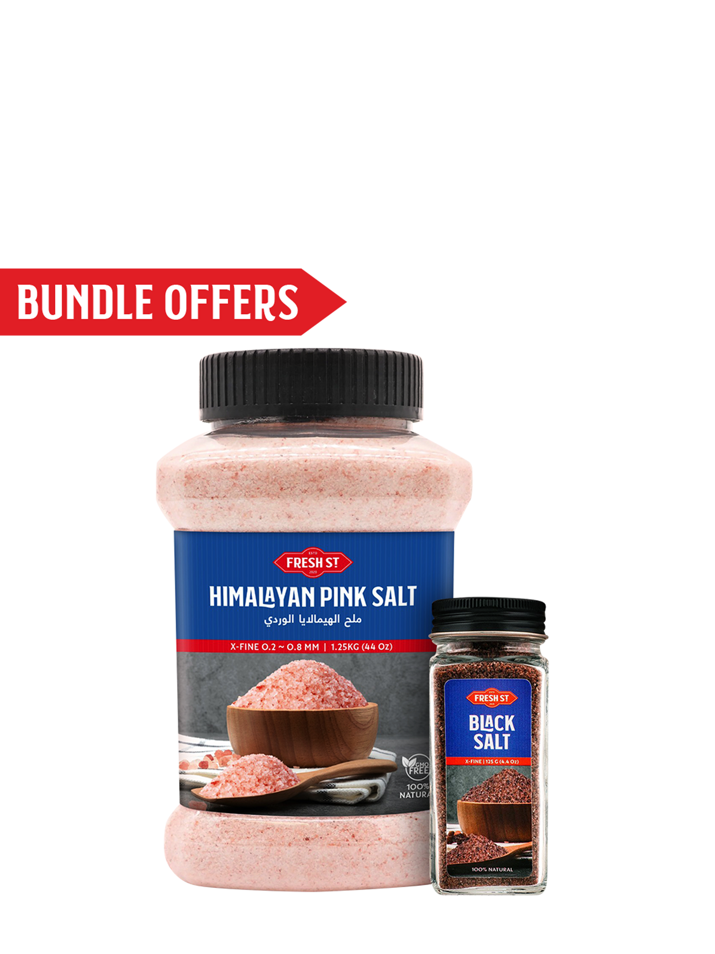 Himalayan Pink Salt 1.25kg / Black Salt X-Fine