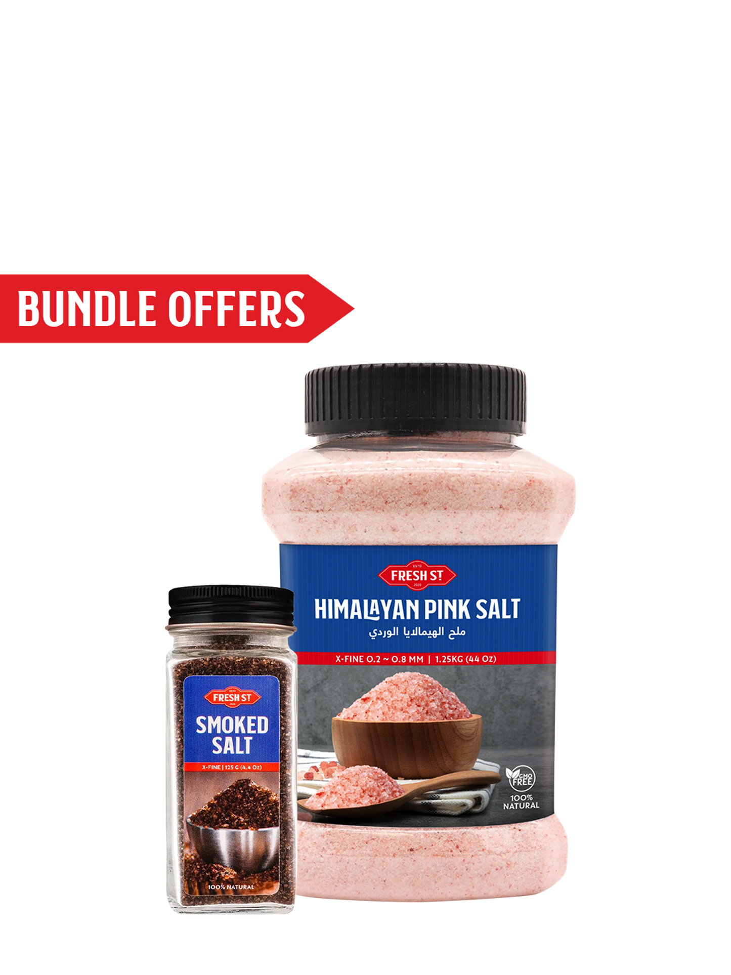 Himalayan Pink Salt 1.25kg / Smoked Salt X-Fine