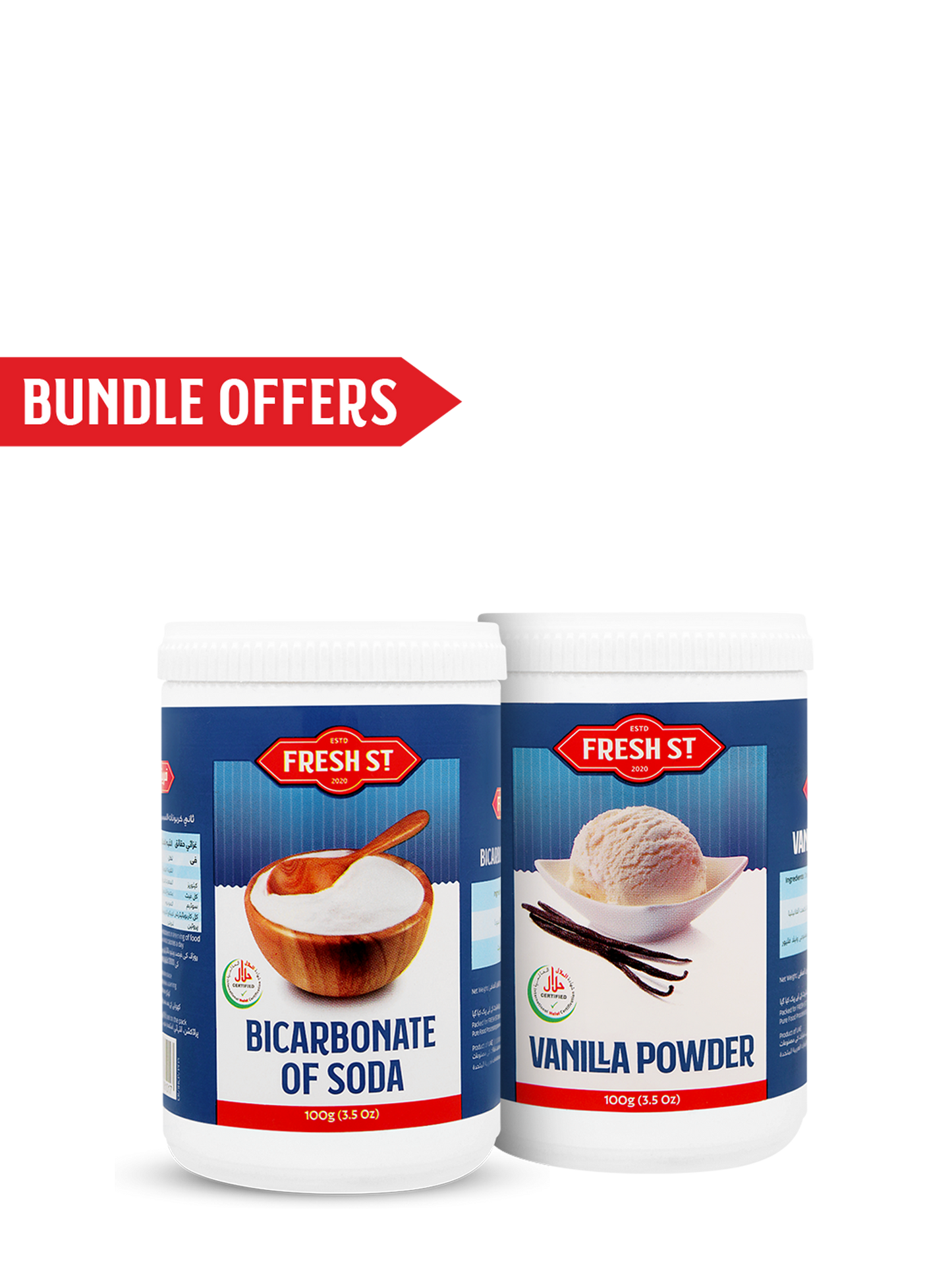 Vanilla Powder 100g / BiCarbonate of Soda 100g