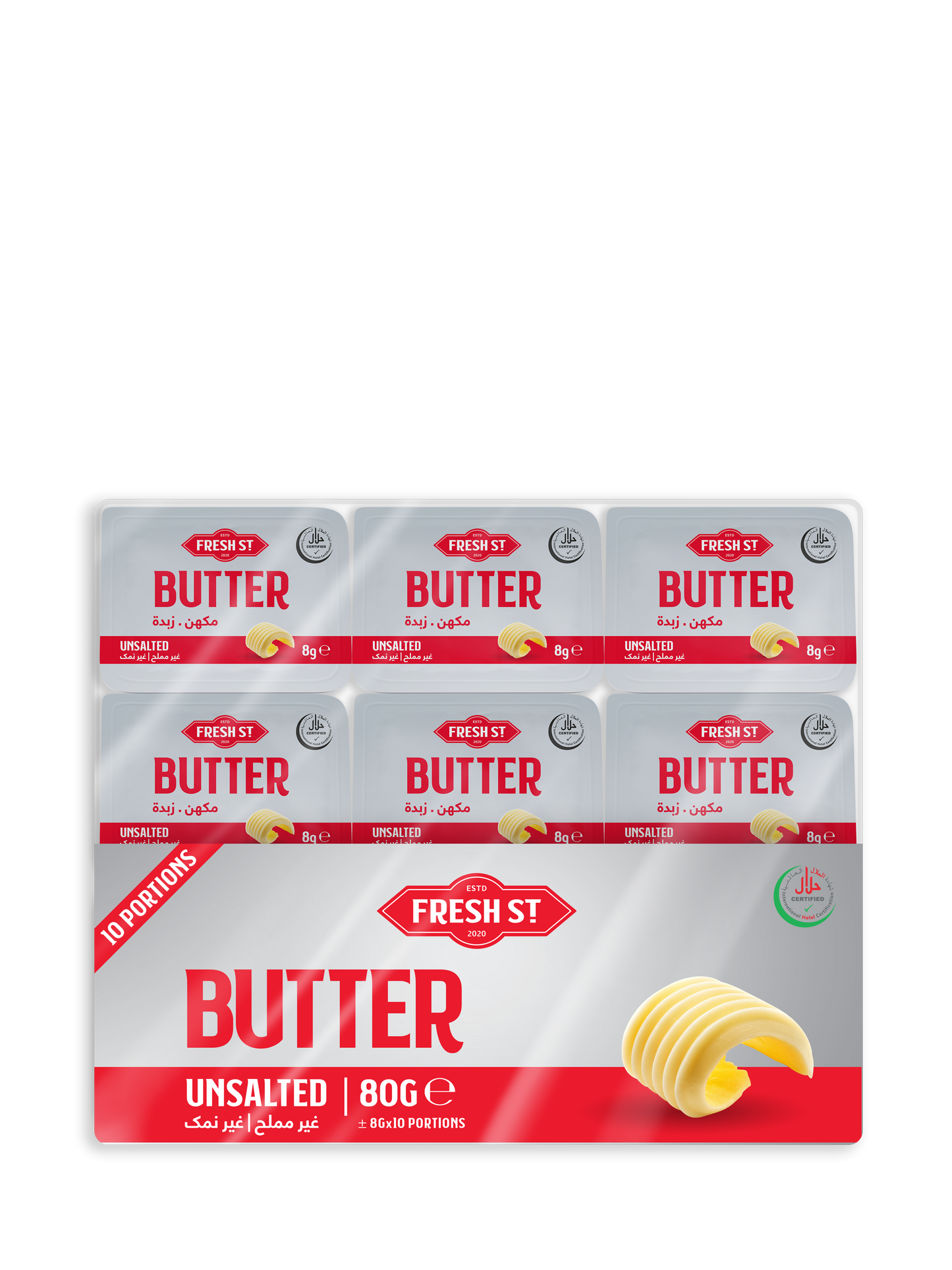 Fresh St Butter Unsalted 08Gm X 10