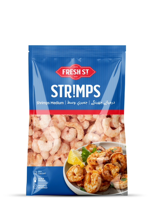 Fresh Street Peeled Medium Shrimps PND 80/120, 500g